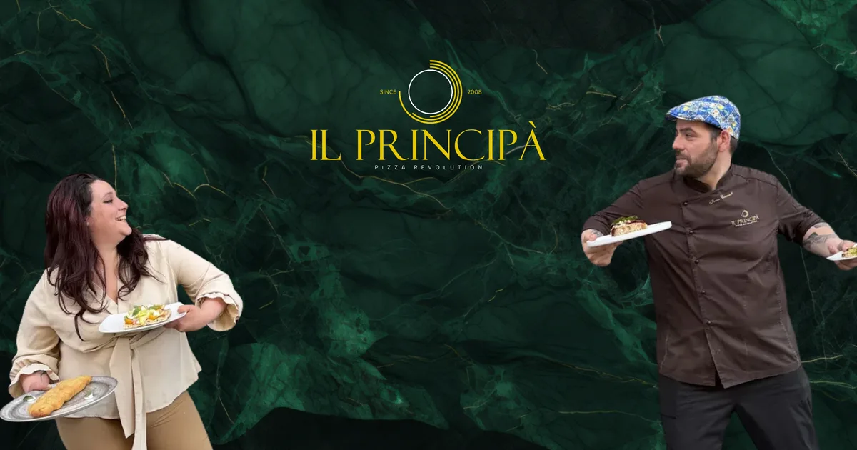 I titolari de Il Principà con i piatti della casa