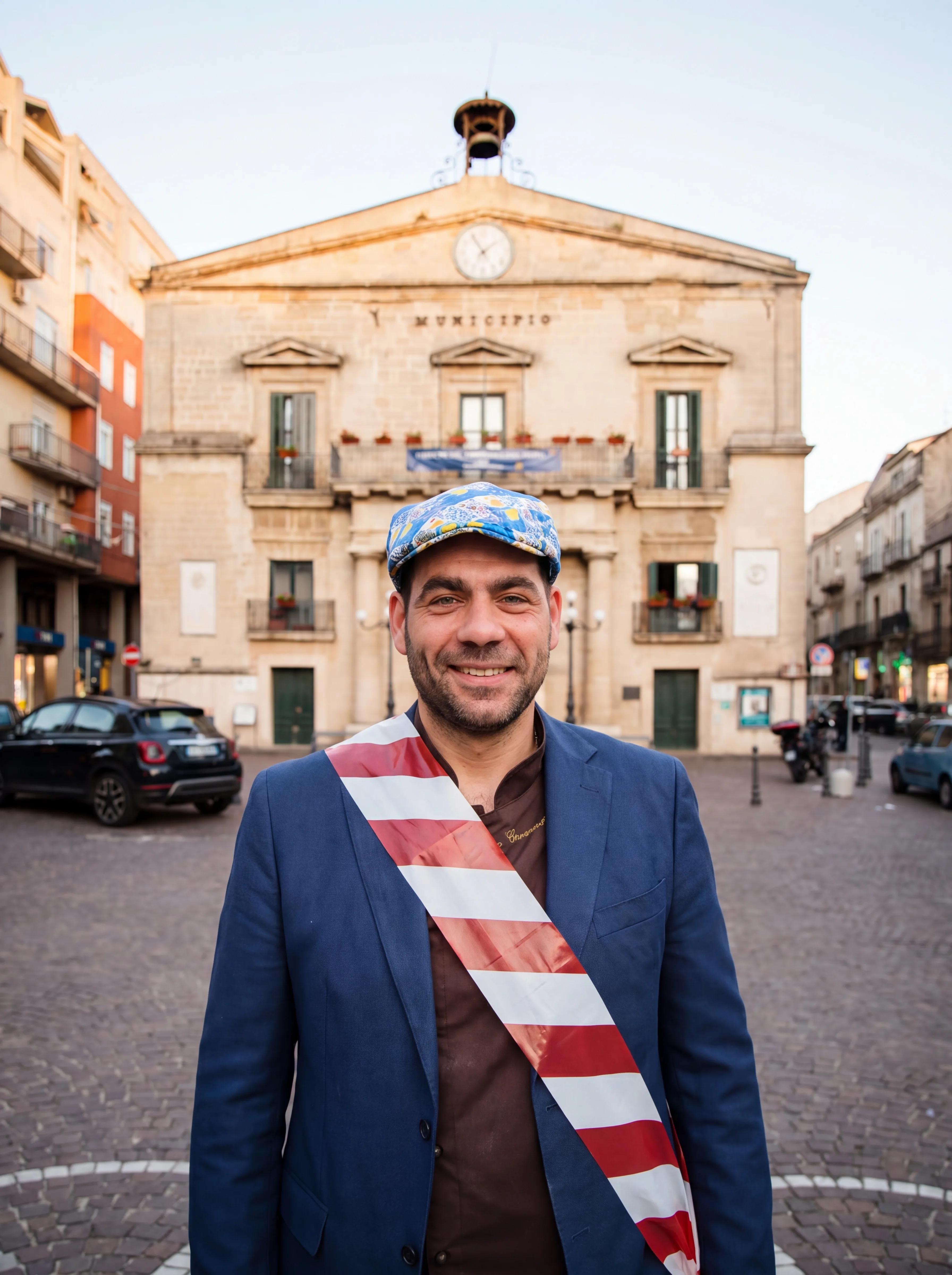 Don Ivan tra i cittadini di Enna